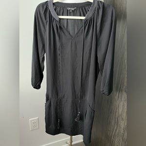 RW&CO black tunic or dress with pockets & 3/4 sleeves